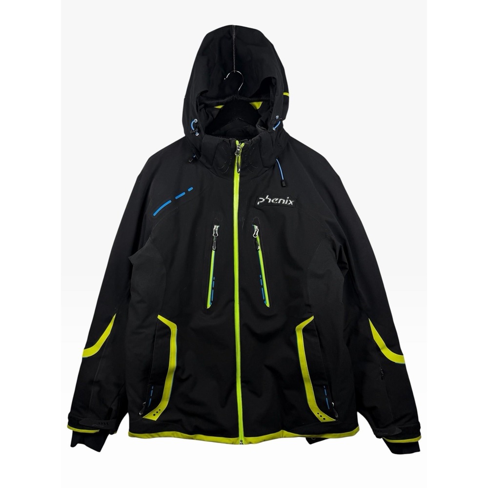 Phenix Norway Alpine Ski Team Jacket Men's Sz XL in Black w Neon Trim